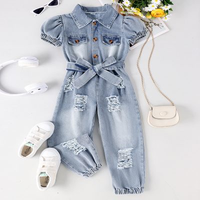 denim suit
